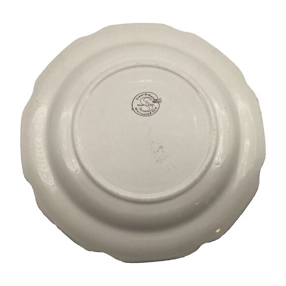 Rare Vintage Crest-O-Gold 9" INDIANA Collectors Plate Hoosier History 22K Gold - Picture 4 of 7